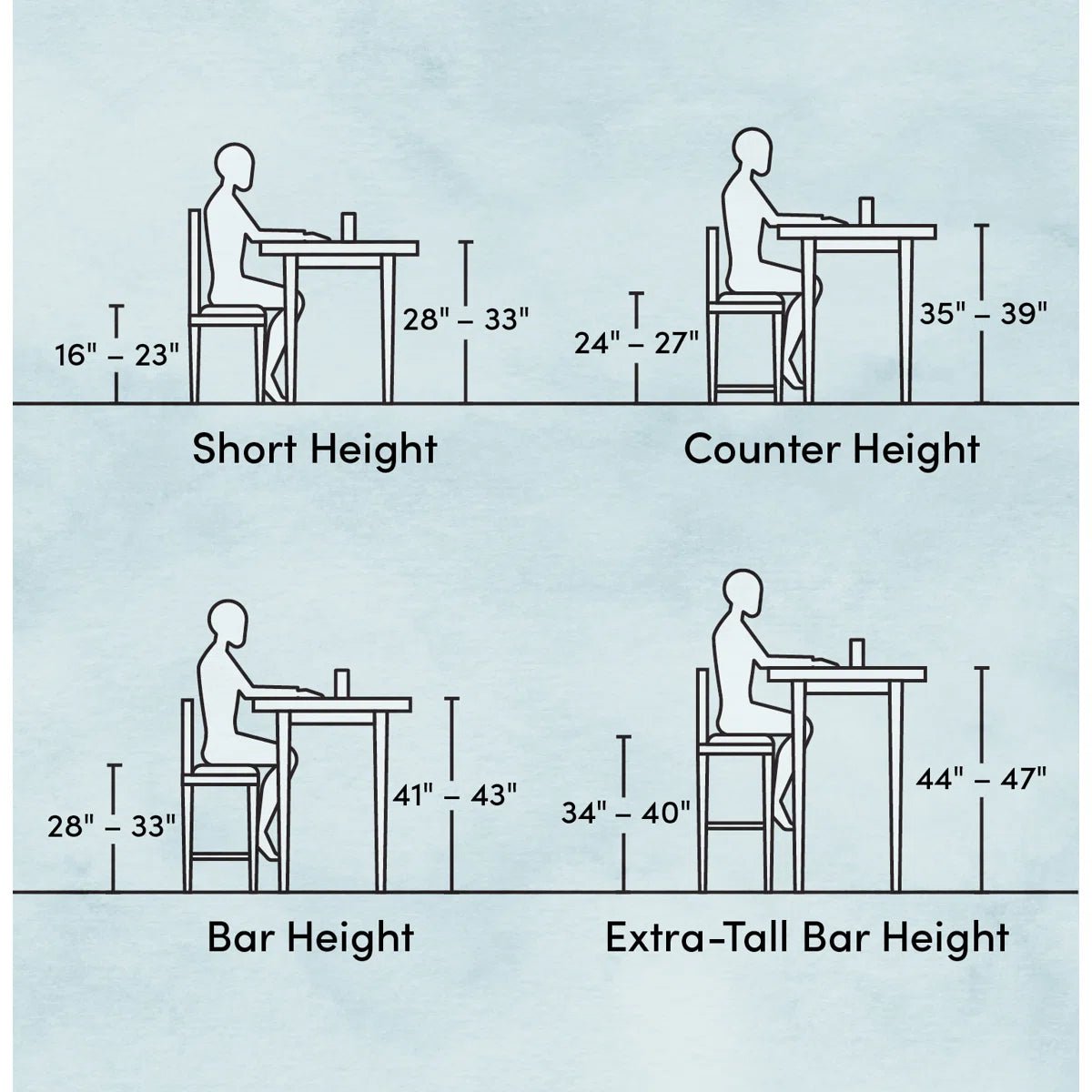 26.75" Leather Counter & Bar Stool with Large Seat and Back (Set of 2) - Green/