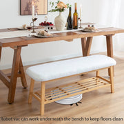45" Entryway Storage Bench - White/SW9701AKWR