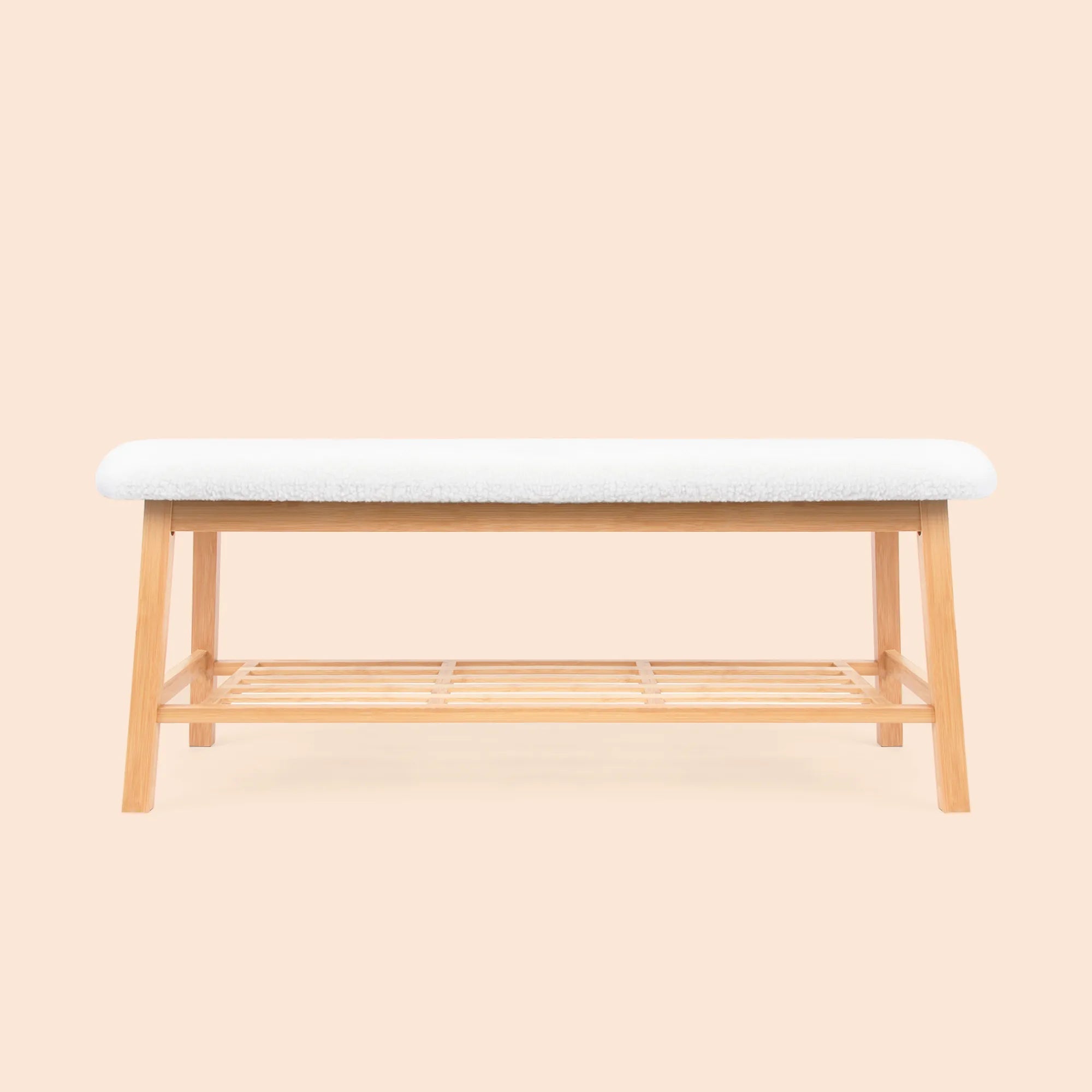 45" Entryway Storage Bench - White/SW9701AKWR
