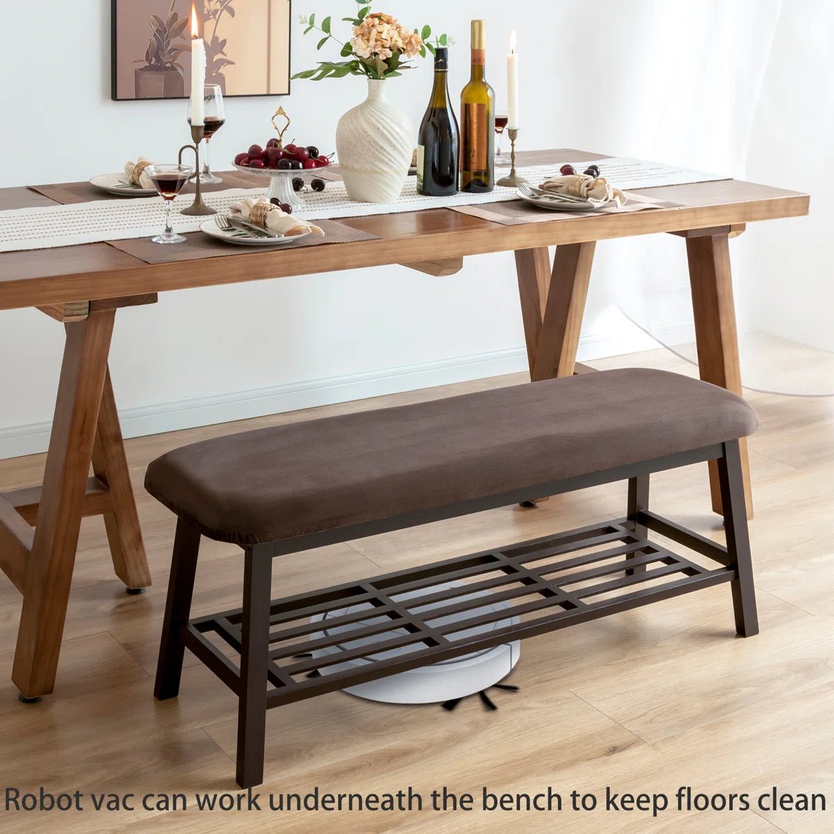 45" Entryway Storage Bench - Brown/SW9701AKNU
