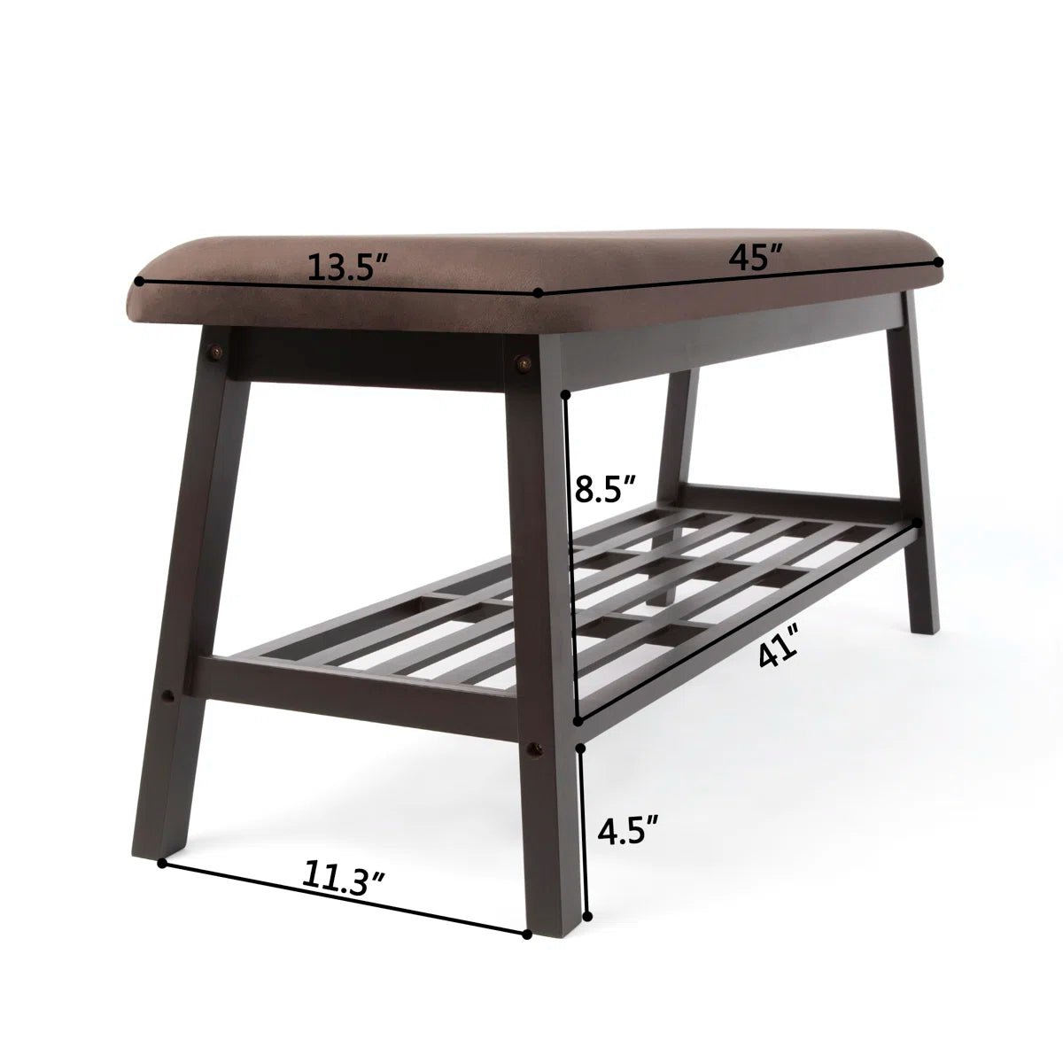 45" Entryway Storage Bench - Brown/SW9701AKNU