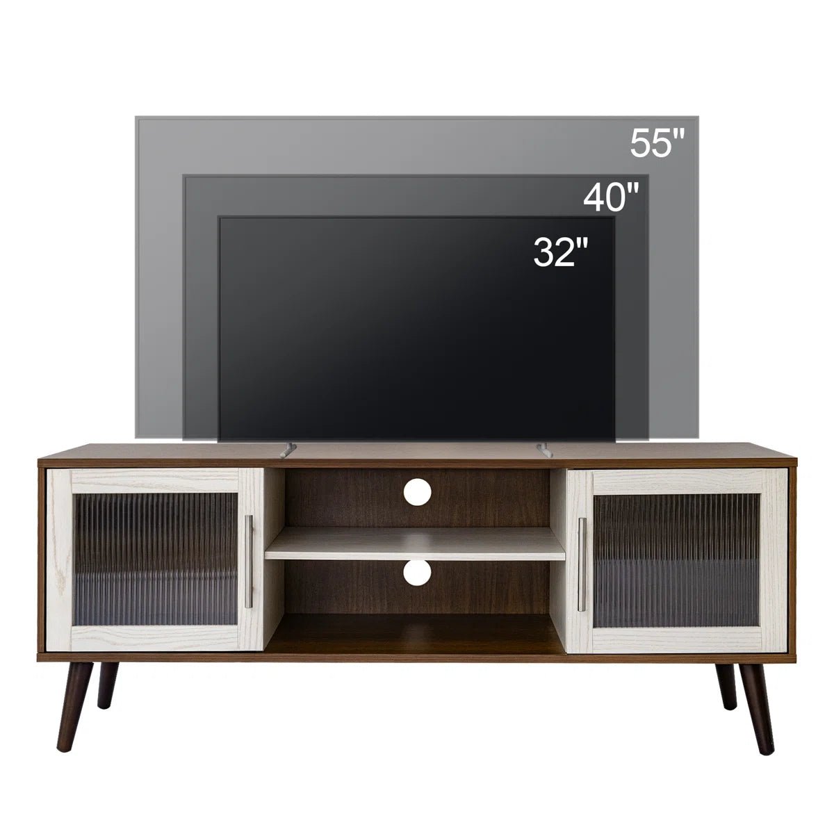 Media Console for TVs Up to 55" - White/SW9705AHM1