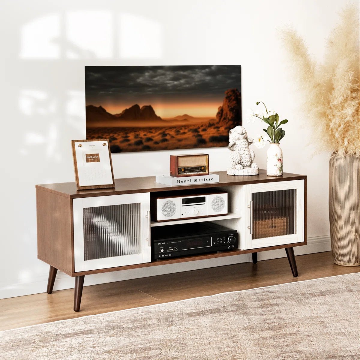 Media Console for TVs Up to 55" - White/SW9705AHM1