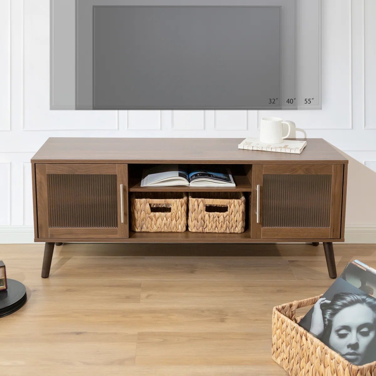 Media Console for TVs Up to 55" - Black/SW9705AHOS
