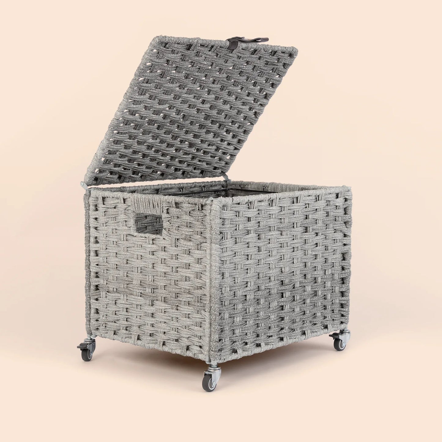 Natural Wicker Mobile File Box - Gray/SW9711CKEU