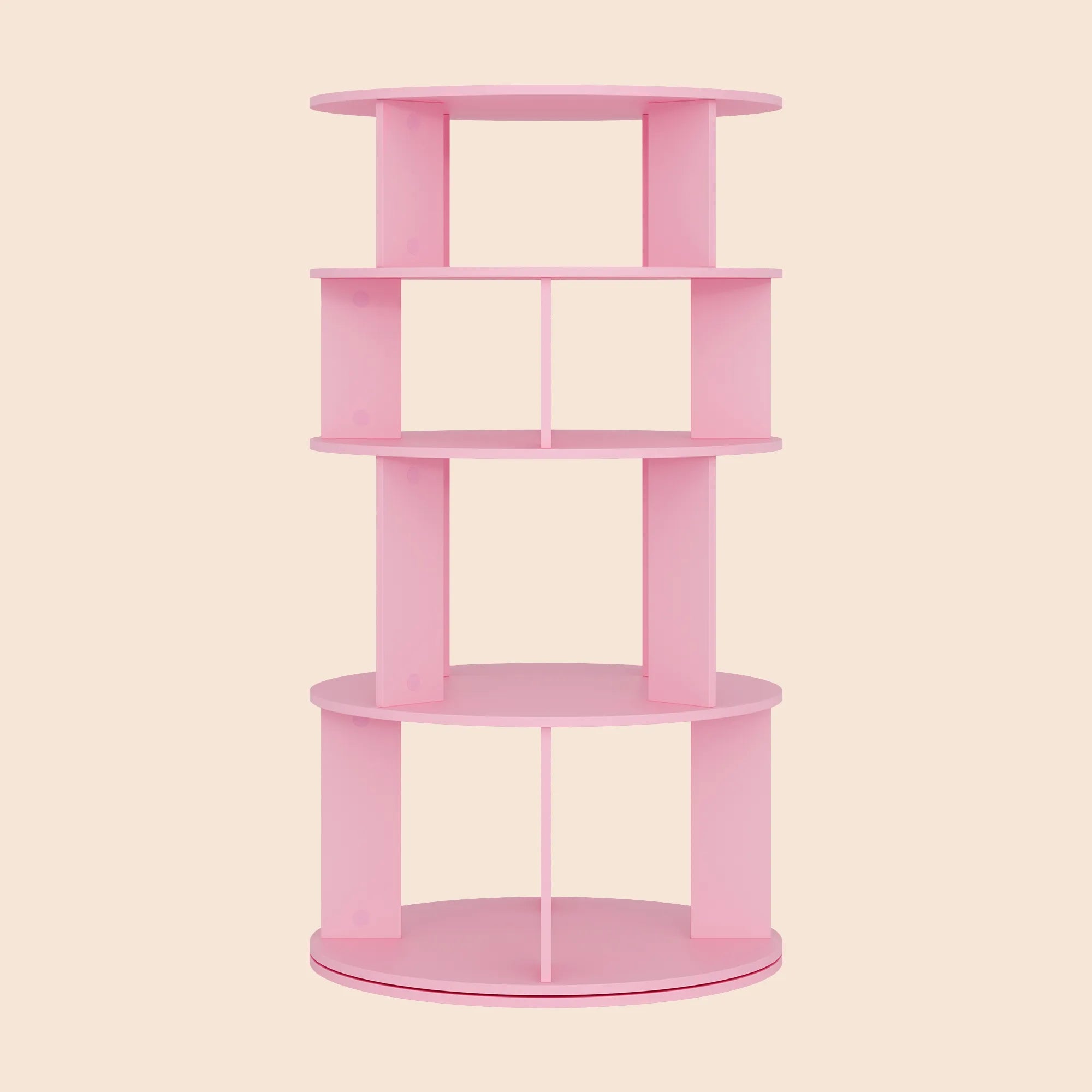 16 Pair Rotating Shoe Rack - Pink/SW9718AHIF
