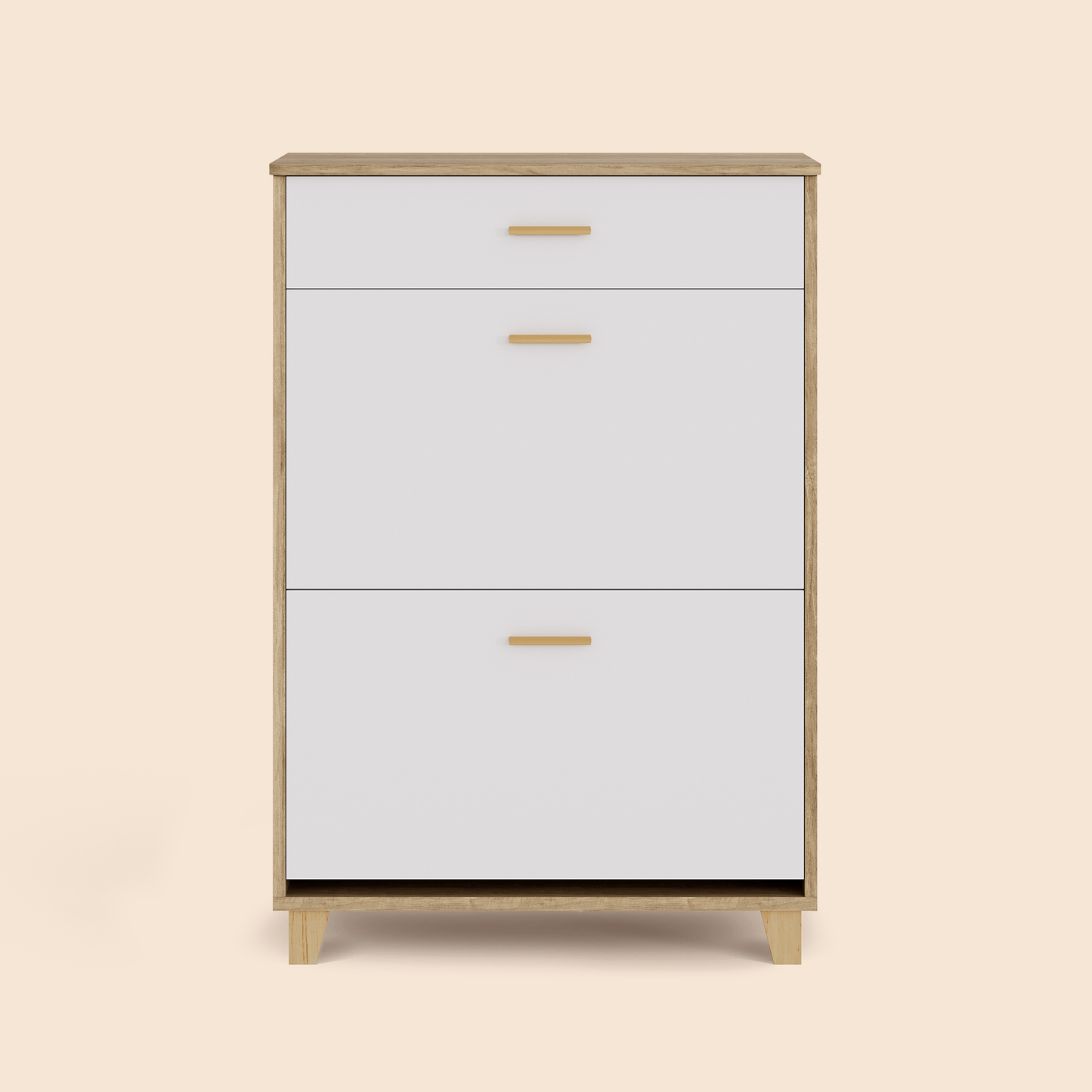 16 Pair Shoe Storage Cabinet Fit for US Size 10.5 - White/SW9709ALWN