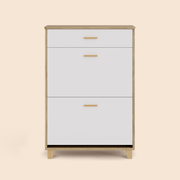 16 Pair Shoe Storage Cabinet Fit for US Size 10.5 - White/SW9709ALWN