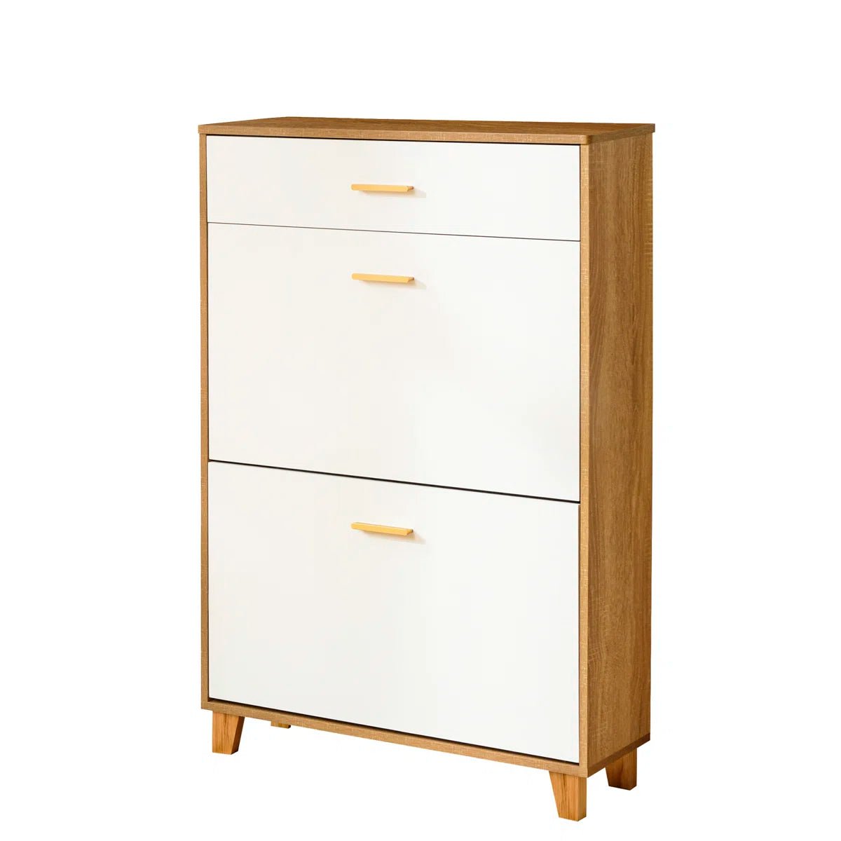 16 Pair Shoe Storage Cabinet Fit for US Size 10.5 - White/SW9709ALWN