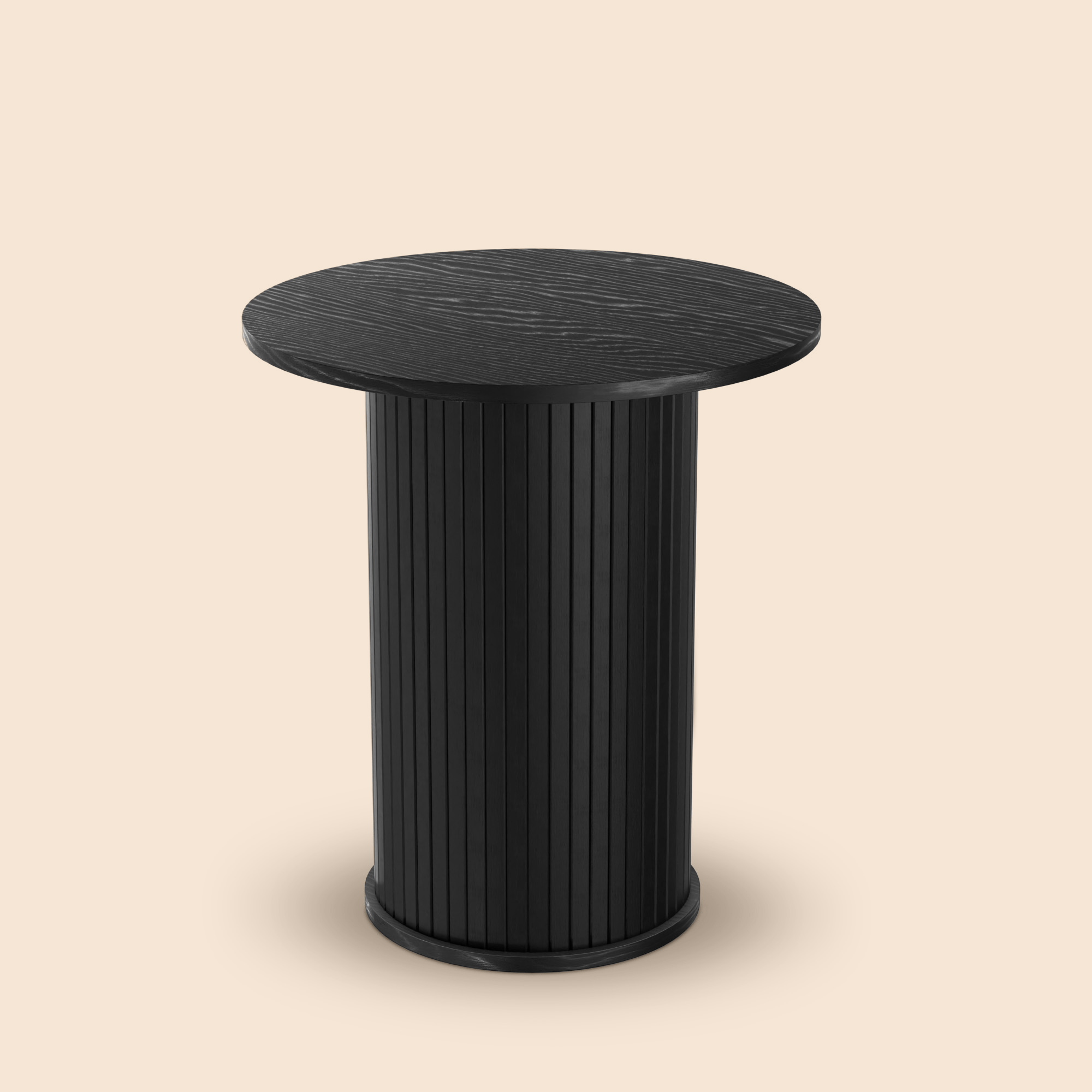 19.7" Wide Round End Table - Black/SW9724AMKA