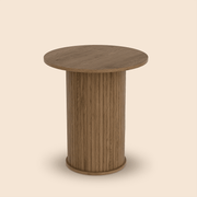 19.7" Wide Round End Table - Brown/SW9724AMOS