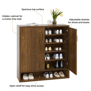 24 Pair Shoe Storage Cabinet with Adjustable Shelves - /SW9743AKNM