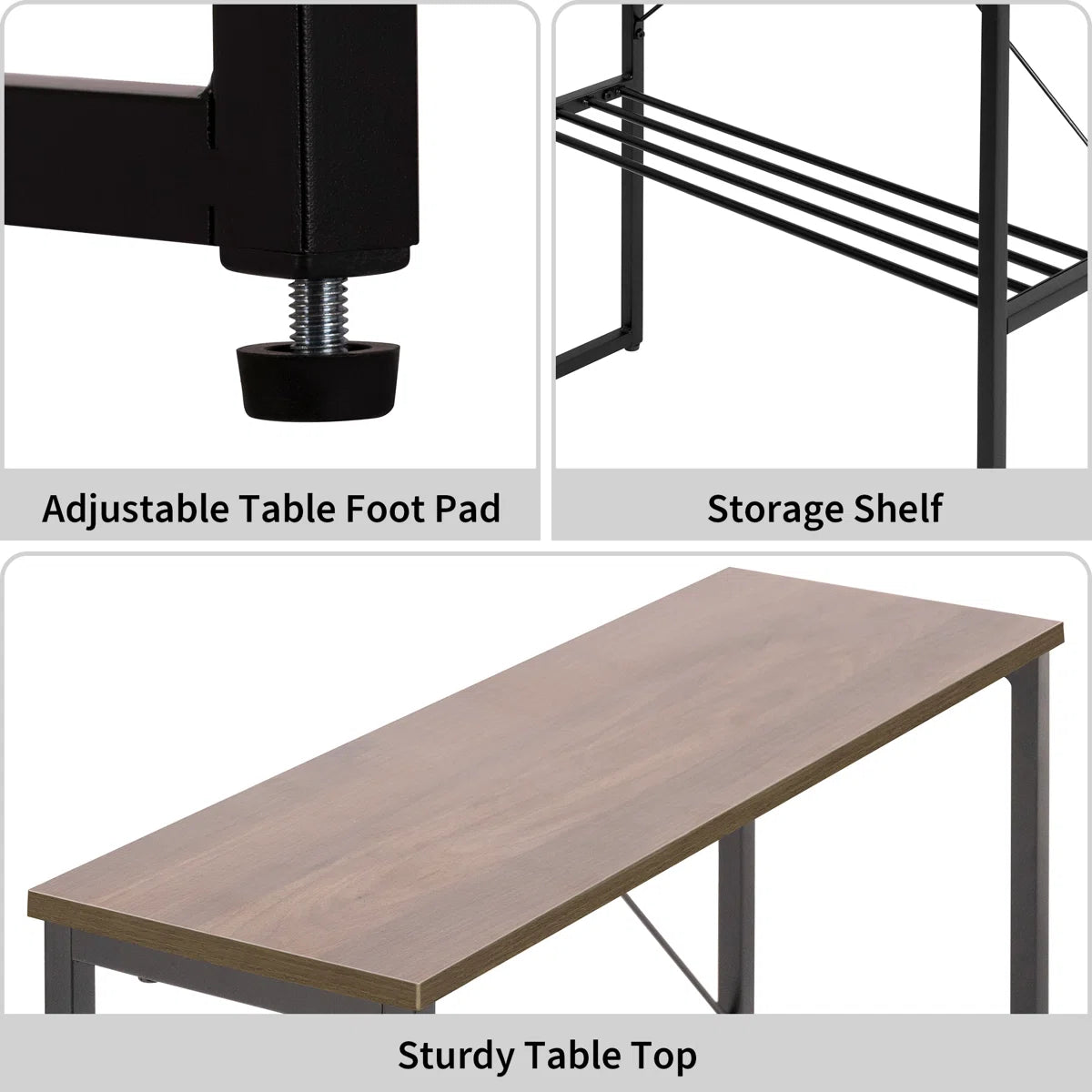 24.5" Tall Narrow End Table with Shelf - White/SW9713AMWA