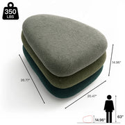 Modern Upholstered Ottoman with Hidden Storage & Lift-Top
