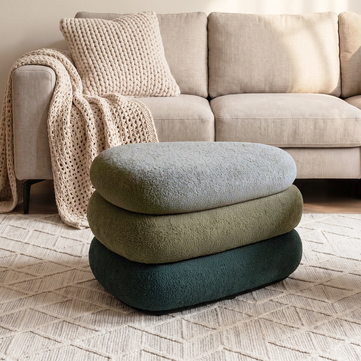 Modern Upholstered Ottoman with Hidden Storage & Lift-Top