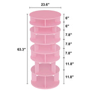 32 Pair Rotating Shoe Rack Fits Shoe Size up to 10 - Pink/SW9718ACIF