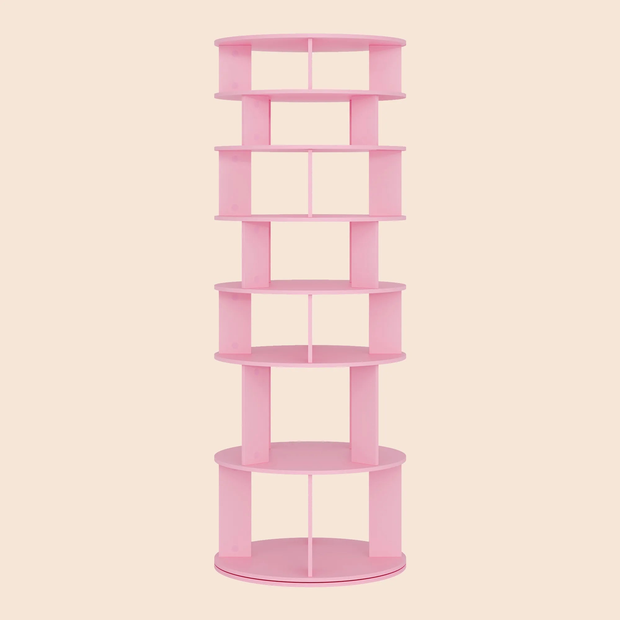 32 Pair Rotating Shoe Rack Fits Shoe Size up to 10 - Pink/SW9718ACIF