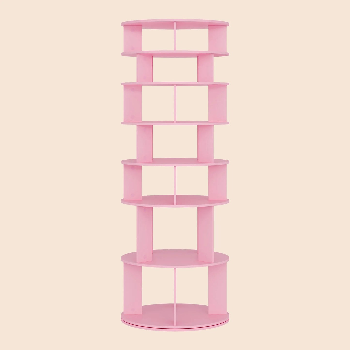 32 Pair Rotating Shoe Rack Fits Shoe Size up to 10 - Pink/SW9718ACIF