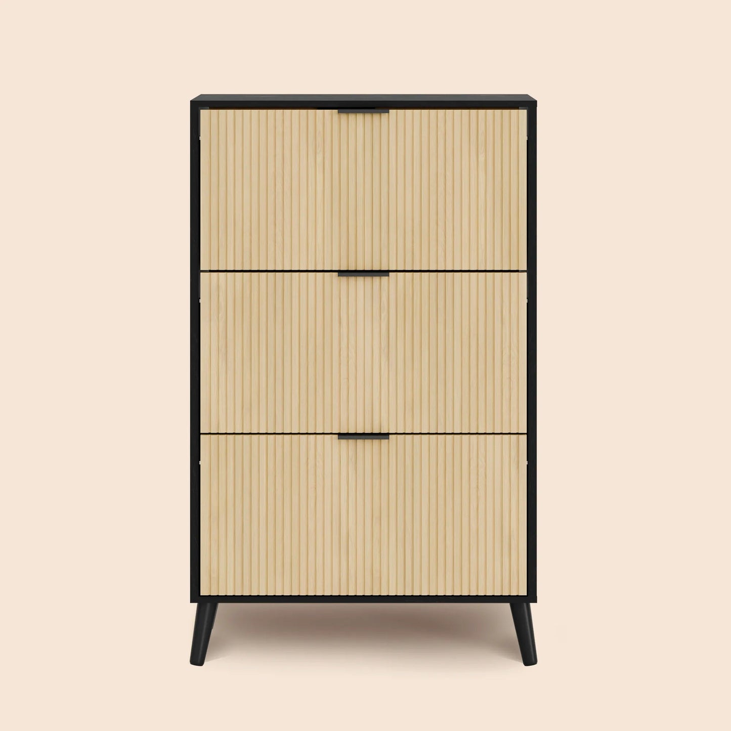 36 Pair Flip Drawer Shoe Storage Cabinet - Light Khaki/SW9736AKTJ