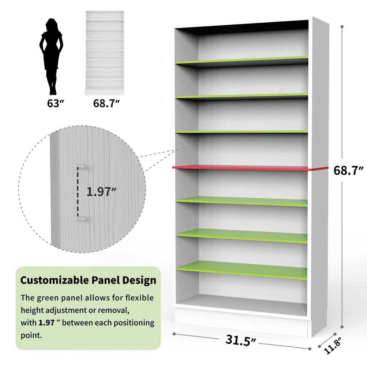 40 Pair Large Shoe Cabinet Shoe Rack with Adjustable Shelf -White/SW9730ACWR