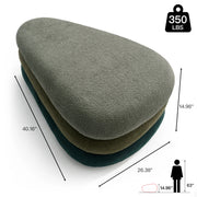 Modern Upholstered Ottoman with Hidden Storage & Lift-Top