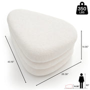 Modern Upholstered Ottoman with Hidden Storage & Lift-Top