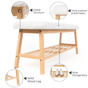 45" Entryway Storage Bench - White/SW9701AKWR