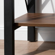 70.87" Farmhouse Console Table with Shelf - Brown/SW9703AJOS