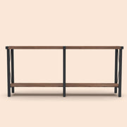 70.87" Farmhouse Console Table with Shelf - Brown/SW9703AJOS