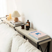 70.87" Farmhouse Console Table with Shelf - White/SW9703AJWR