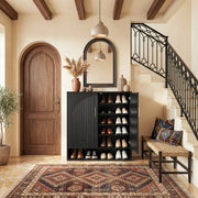 24 Pair Shoe Storage Cabinet with Adjustable Shelves - Well Zone | Furniture That Redefines Your Home Sanctuary