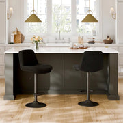 Adjustable Height Counter & Bar Stool (Set of 2) - Black/SW9721ALKAQ2