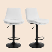 Adjustable Height Counter & Bar Stool (Set of 2) - White/SW9721ALWLQ2