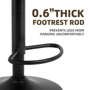 Adjustable Height Counter & Bar Stool (Set of 2) - White/SW9721ALWLQ2