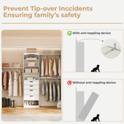 Expandable Closet System Fits 2–9.7 ft Wide - /SW9741BKWR