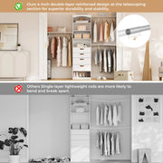 Expandable Closet System Fits 2–9.7 ft Wide - /SW9741BKWR