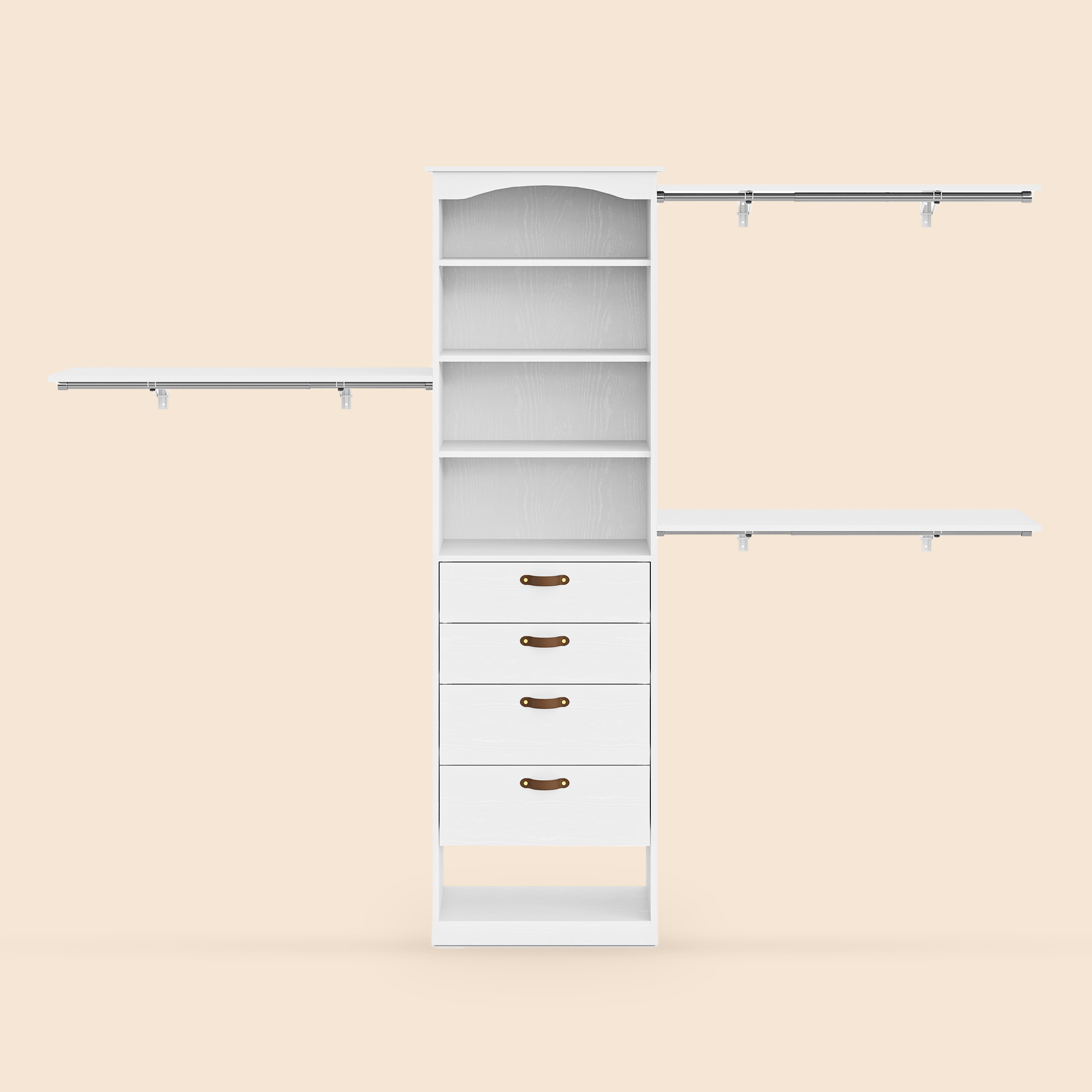 Expandable Closet System Fits 2–9.7 ft Wide - /SW9741BKWR