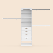 Expandable Closet System Fits 2–9.7 ft Wide - /SW9741BKWR