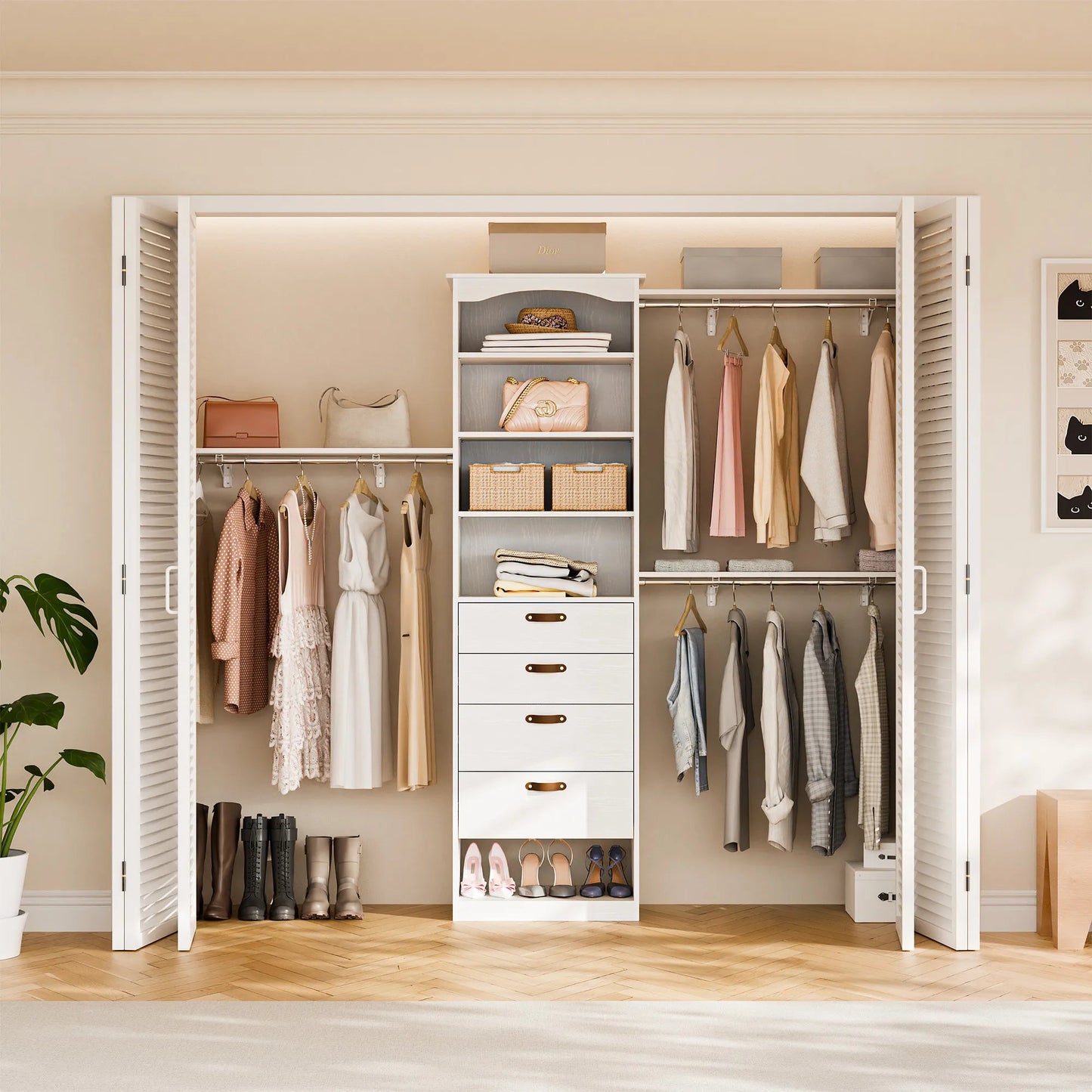 Expandable Closet System Fits 2–9.7 ft Wide - /SW9741BKWR