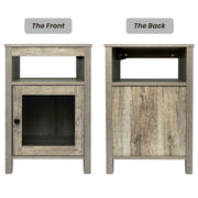 Lusten Wood Nightstand with Outlet - Natural/SW3012AMWI