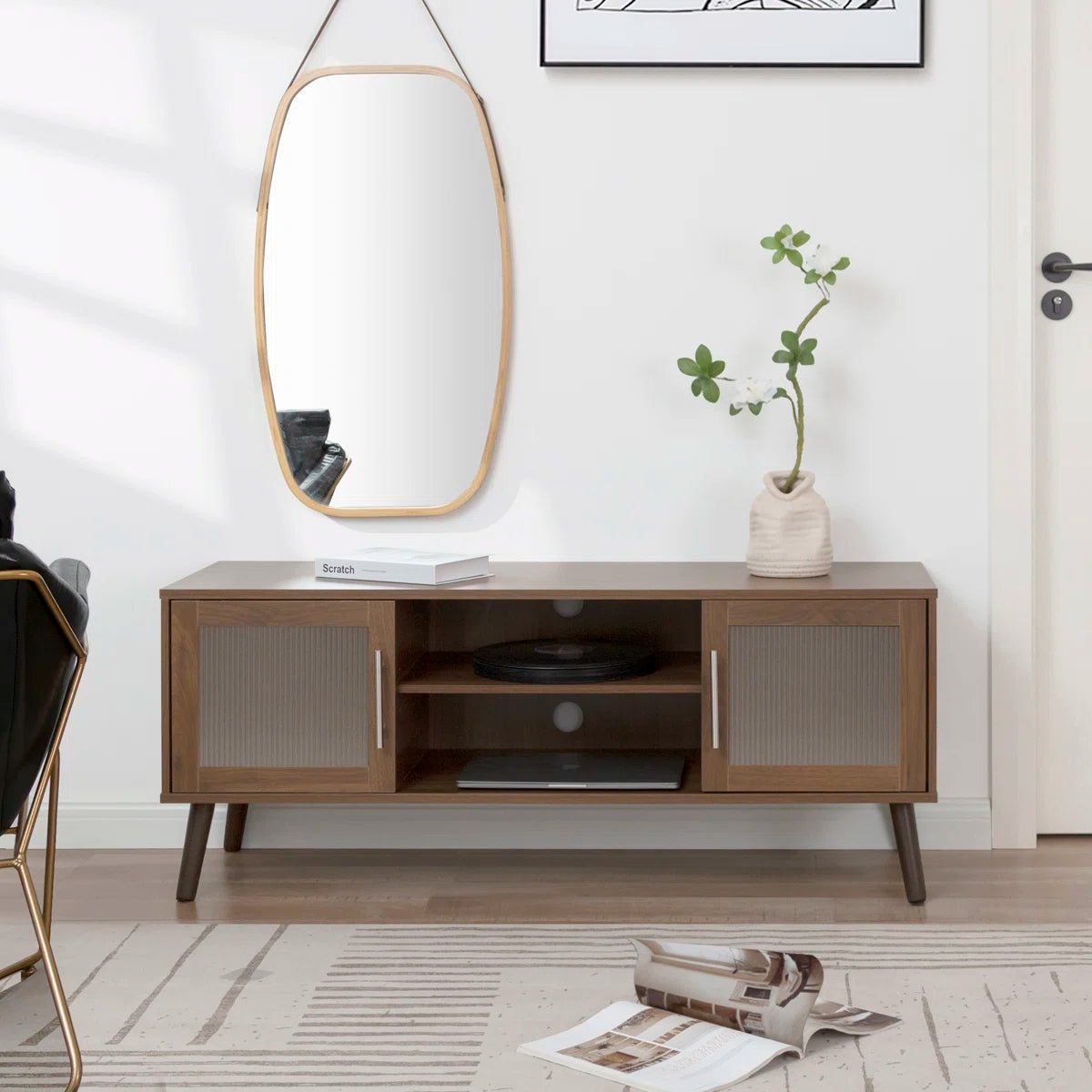 Media Console for TVs Up to 55" - Black/SW9705AHOS
