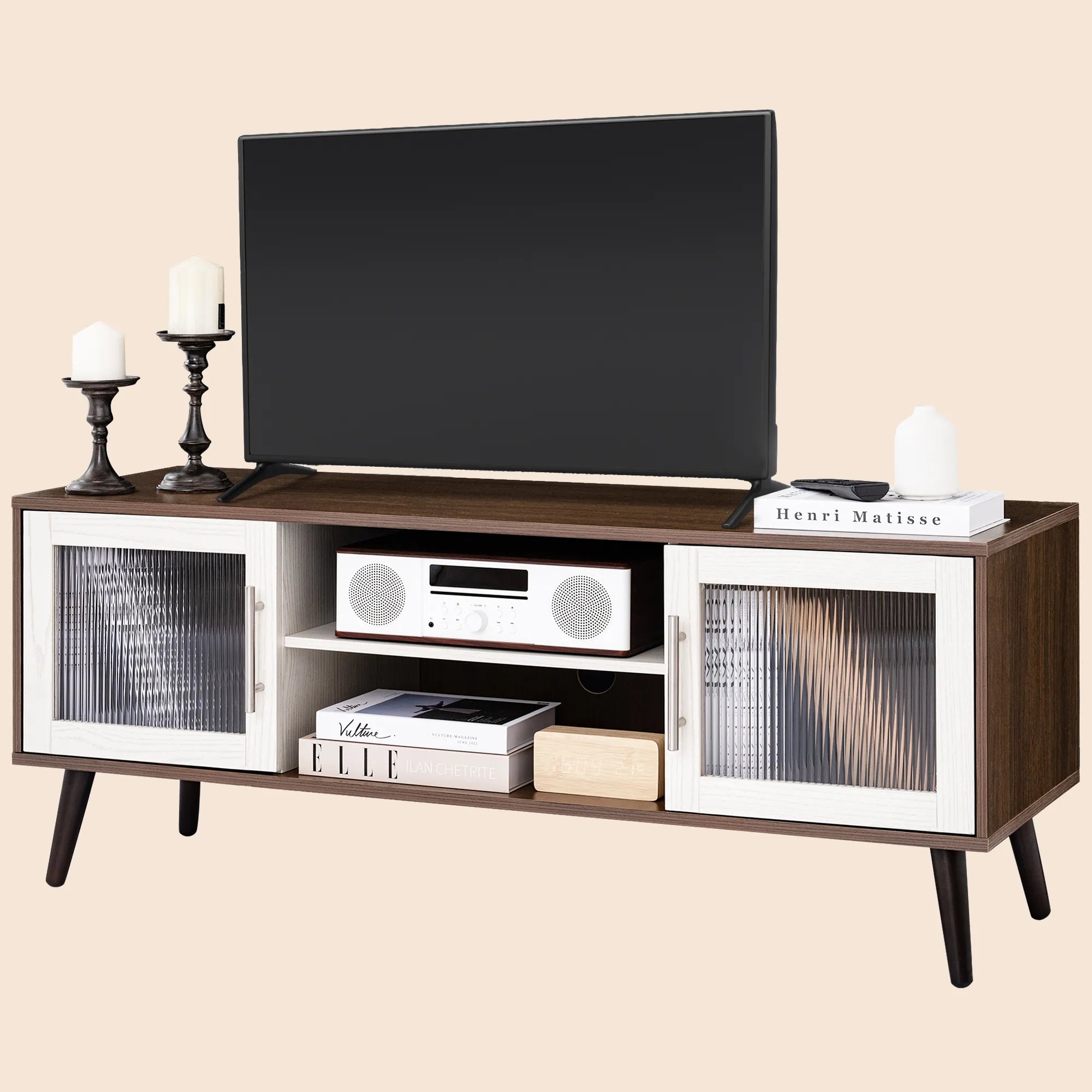 Media Console for TVs Up to 55" - White/SW9705AHM1