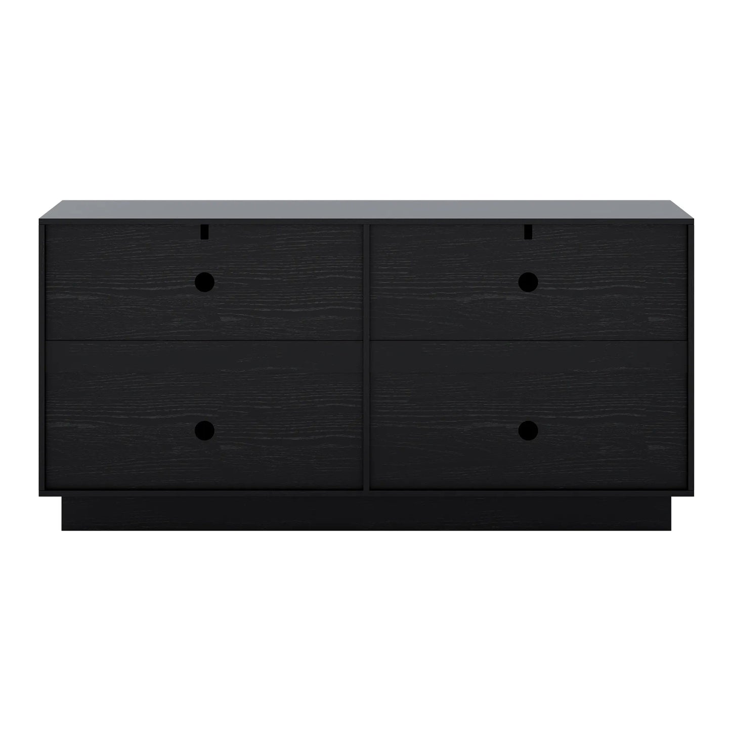 Mid-Century Fluted TV Stand with Storage Fits TVs up to 75" - Black/SW9742AHKB