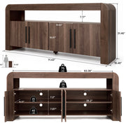 Mid Century Fluted TV Stand for TVs Up to 80" - Well Zone | Furniture That Redefines Your Home Sanctuary