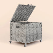 Natural Wicker Mobile File Box - Gray/SW9711CKEU