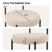 Upholstered Dining Chair With Back (Set of 6) - Beige/SW9801ALWIQ6