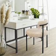 Upholstered Dining Chair With Back (Set of 6) - Beige/SW9801ALWIQ6