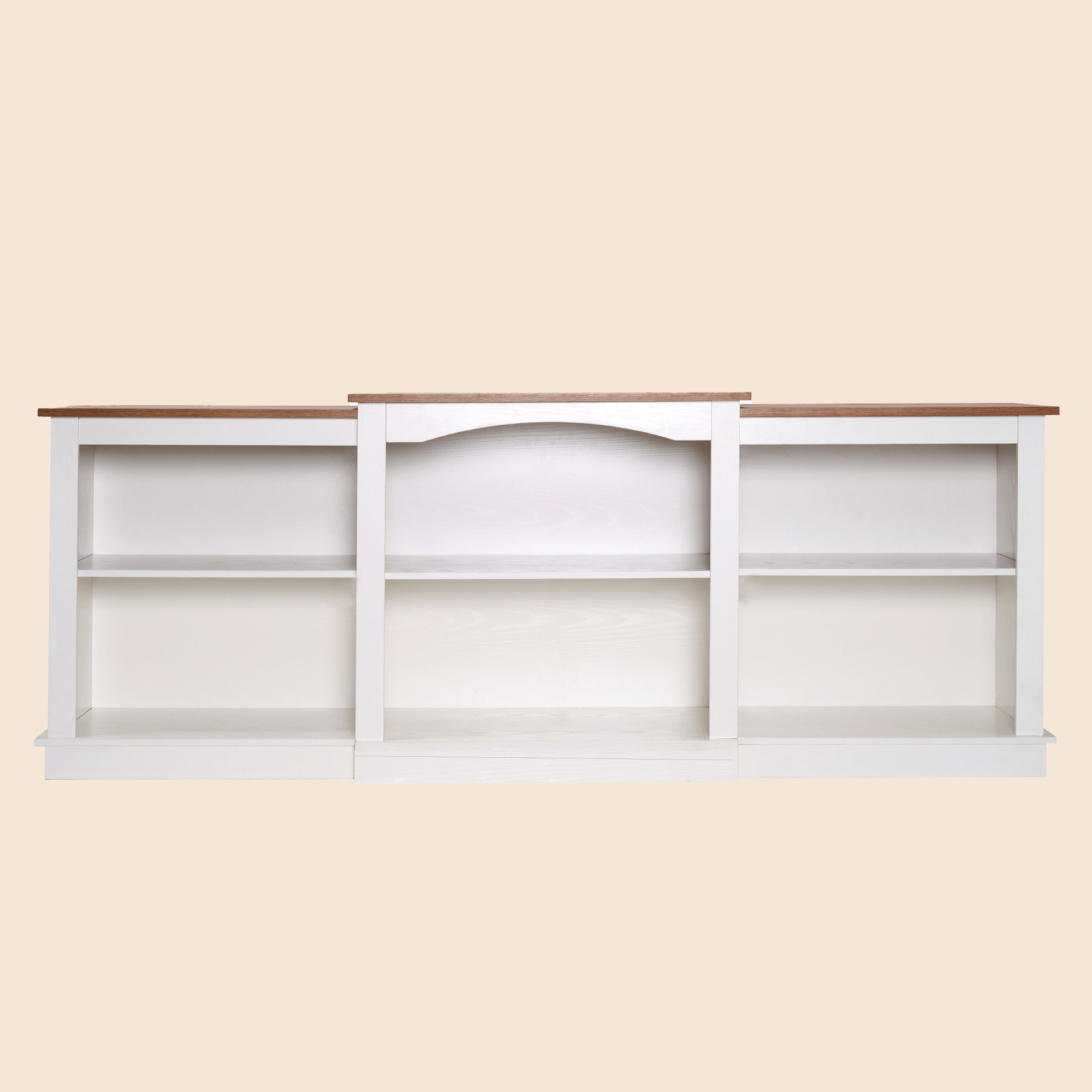 Wood LED Lightning Entertainment Center with Adjustable Shelves Fit for TVs up to 80" -/
