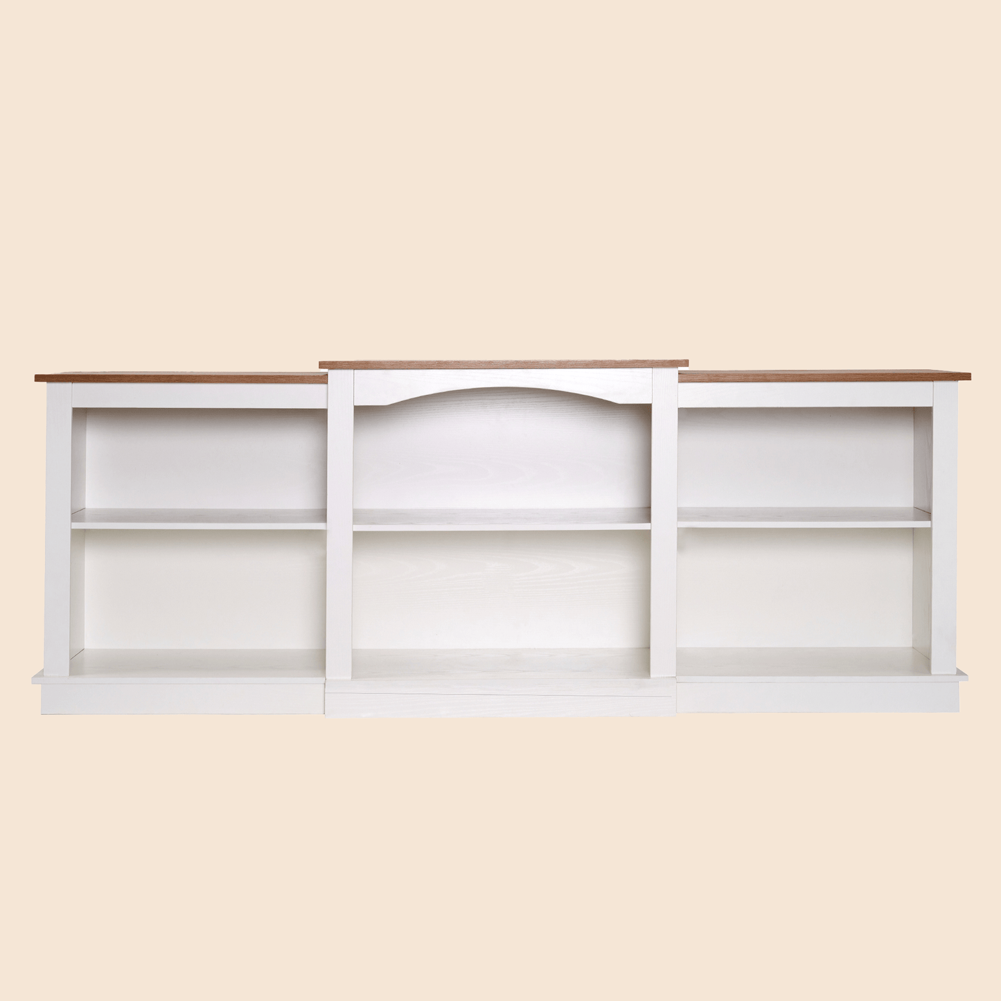 Wood LED Lightning Entertainment Center with Adjustable Shelves Fit for TVs up to 80" -/