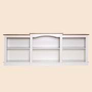 Wood LED Lightning Entertainment Center with Adjustable Shelves Fit for TVs up to 80" -/